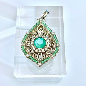 Origami Owl: Mint Green & Crystal Locket
